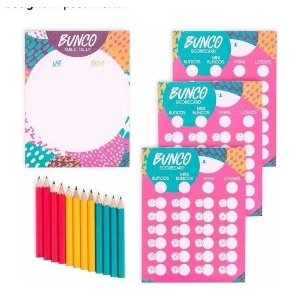 Bunco Party Supplies Family Game Night Board Games for Adults and Teens Fun Game